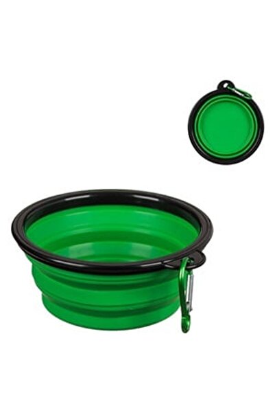 OEM Bol Pliabil Verde pentru Animale de Companie 350ml - Recipiete Hrana Stic...
