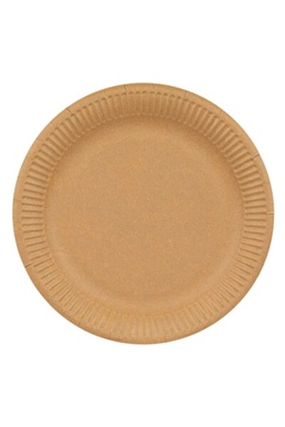 OEM Farfurii din carton kraft, compostabile, 23 cm, set 10 bucăți