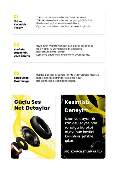 gameagle Auralıs 7.1 Oyuncu Kulaklığı Beyaz