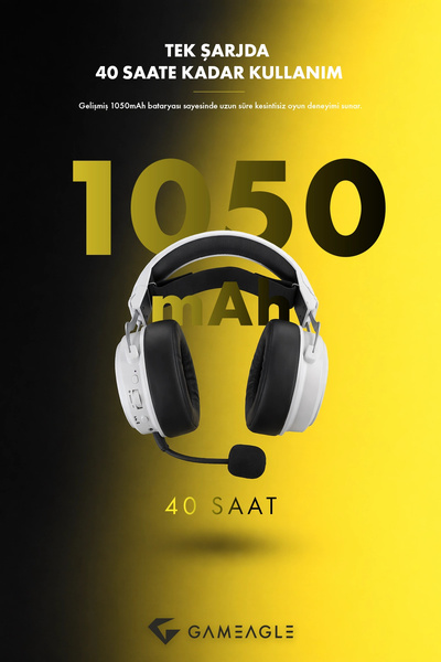 gameagle Step Hunter S1 Bluetooth/2.4G/Kablolu RGB Profesyonel Mikrofonlu Oyuncu Kulaklığı