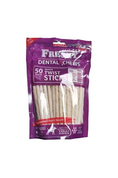 Freshy Dental Chews Twist Sütlü Burgu Çubuk Köpek Ödülü 300gr 50li