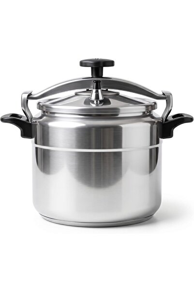 Blackstone Pressure Cooker Eco, 12L Silver Aluminium Pressure Cooker with Lid and Whistle