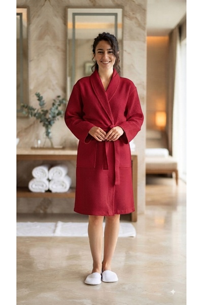 Embays Piqué Bathrobe, Robe Bathrobe, Waffle Piqué Bathrobe, unisex Piqué Bat...