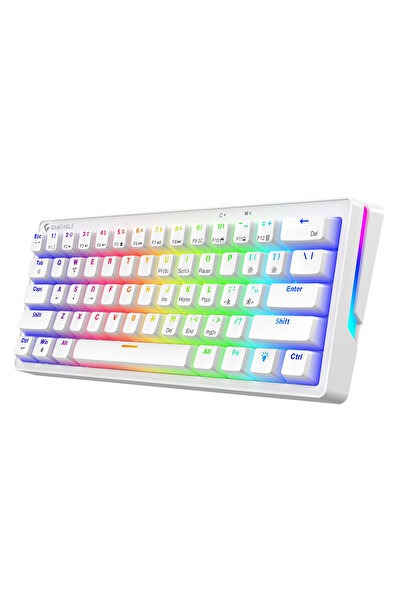 gameagle Poseidon Mini RGB Aydınlatmalı Puding Tuşlu Mekanik Oyuncu Klavyesi ...