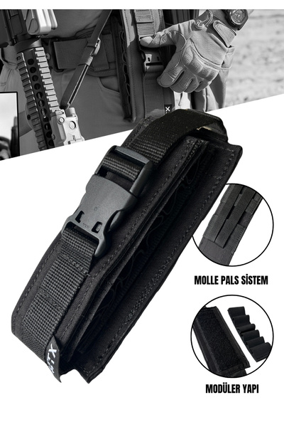 UTX Molle Sistem 12'li 12 Kalibre Tokalı Fişeklik Taşıyıcı