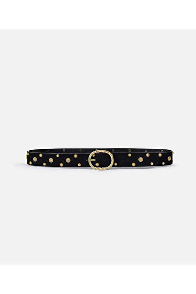 İpekyol Suede Belt with Metal Accessories