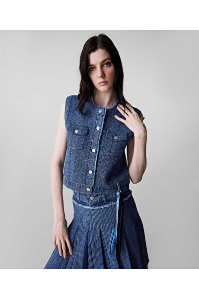 İpekyol Denim Mix Knitwear Vest