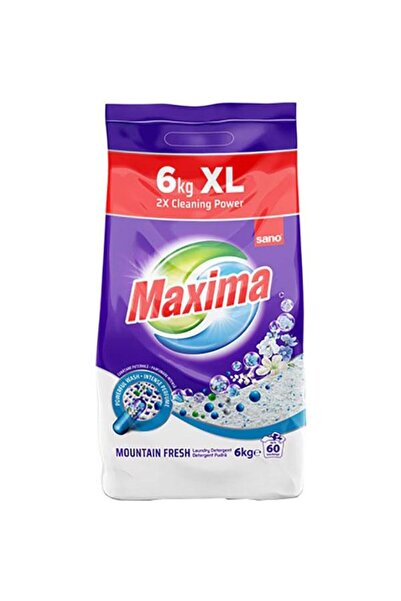 Sano Detergent pudră Maxima, Proaspăt de munte, 60 de spălări, 6KG