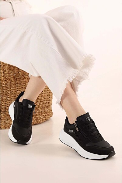 moda ayakkabım Almera 2060 Syah White Skin Sports Shoes