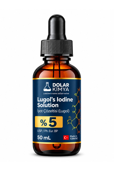 LUGOL'S solition Lugol's Solution 5% |   50 ml |   Glass Dropper Bottle (Pharma Grade)