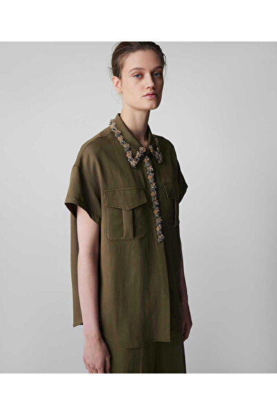 İpekyol Stone and Bead Appliqué Shirt