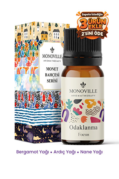 Monoville Odaklanma Uçucu Yağ Karışımı 10 ml (Focus Essential Oil Blend)