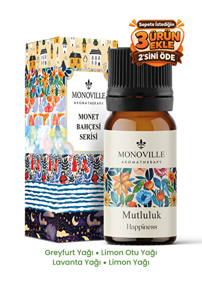 Monoville Mutluluk Uçucu Yağ Karışımı 10 ml (Happiness Essential Oil Blend)