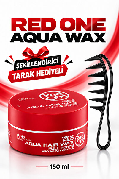 Red One Aqua Wax Red 150 ml – Güçlü Tutuş, Islak ve Parlak Görünüm, Su Bazlı ...