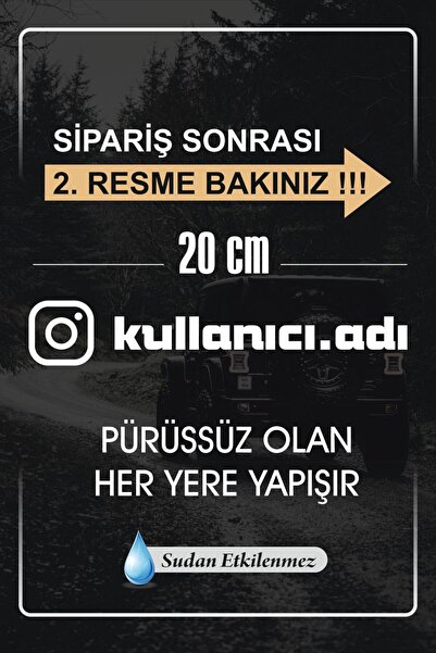 Genel Markalar Size Özel Ad Soyad Sticker / Etiket / Araç Sticker / Araba Sti...