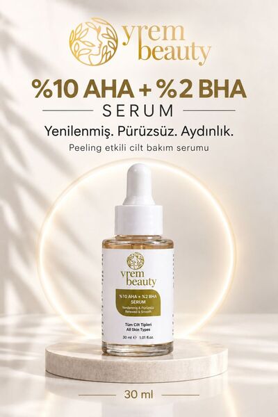 Peeling Etkili Bakım Serumu 30 ml ( %10 AHA + %2 BHA )