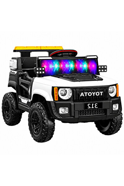 Baby Planet 12V Kids Electric Jeep Car Dual Motor Remote Control Vehicle Inte...