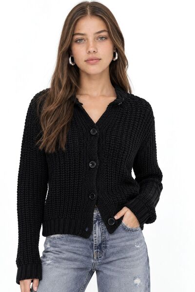 Hiccup كارديجان ميكسراي محبوك بنسيج مضلع وأزرار
