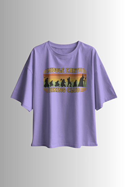 Ninkasiwear تي شيرت مطبوع عليه Lord of the Rings of Middle Earth للجنسين مقاس...
