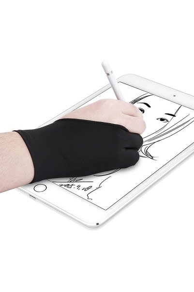 Alayjah , Two-Finger Non-Slip Art Glove Medium, 1 Piece, Smudge-Free Drawing ...