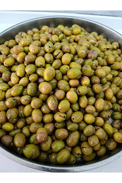 Yeşil Taş Kırma Zeytin 1 kg (Kendin Ekşile)