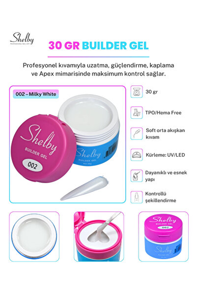 SHELBY PROFESSIONAL NAILS UV&LED 30 GR.BUILDER GEL 02