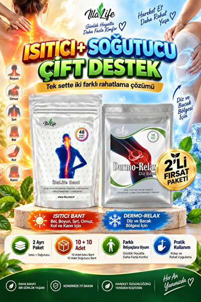 İlla Life Orijinal Hızlı Etkili 2'li Fırsat Paketi Özel Set - Isıtıcı + Soğut...