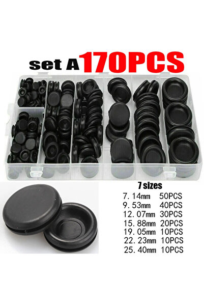 Choice 170PCS 170/200/400pcs Rubber Grommet Assortment Firewall Hole Electric...