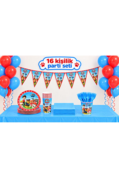 partideyince Paw Petrol parti seti Paw Patrol parti seti Paw patrol temalı 16...