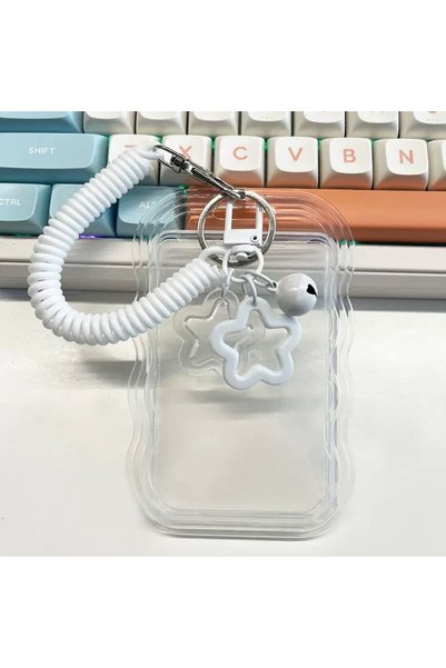 Choice 1 set durable transparent PVC student ID and access card holder, inclu...