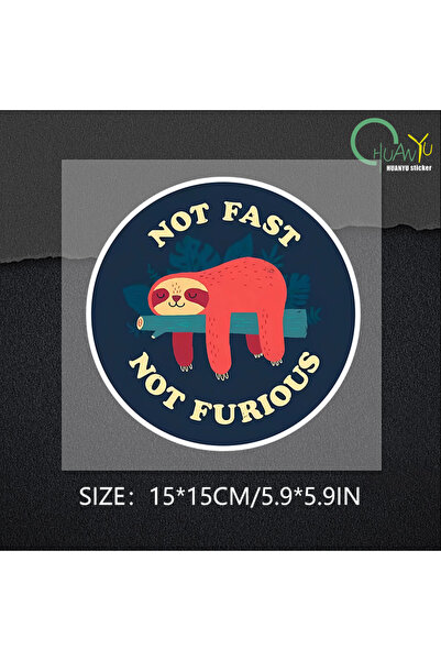 Choice 15x15cm C128A1 Not Fast Not Furious Car Sticker Rear Windshield Trunk ...