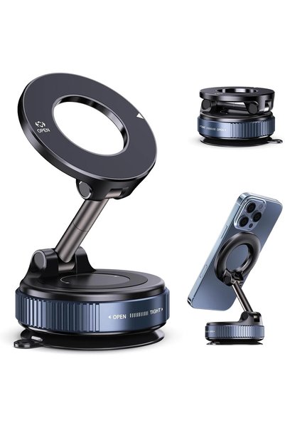 Choice1 black 2025 Magnetic Phone Holder Magsafe Compatible Vacuum Suction Cu...