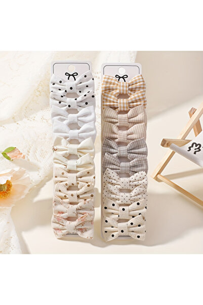 Choice1 FJ4903-20BC BABY BOWS 20Pcs/set Handmade Fabric Printed Barrette Bout...