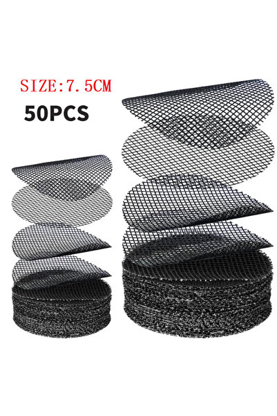 choice2 7.5cm 50pcs 50PCS Flowerpot Gasket Ceramic Black Leakproof Soil Super...