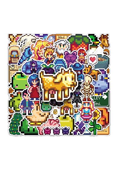 Choice 50pcs 50PCS Cartoon Stardew Valley Pixel Style Game Sticker DIY Decora...