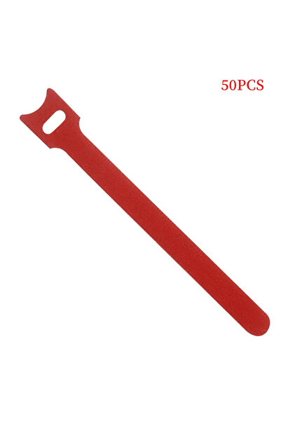 choice2 50PCS Red 50pcs /100pcs Releasable Cable Ties Colored Plastics Reusab...