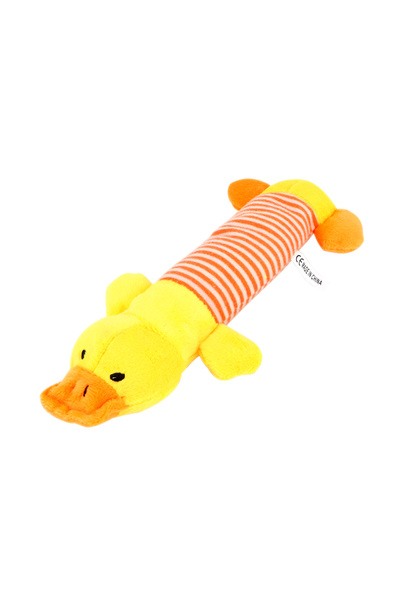 Choice M Yellow Duck Fit for All Pets Dog Cat Fleece Toys Popular Squeak Chew...