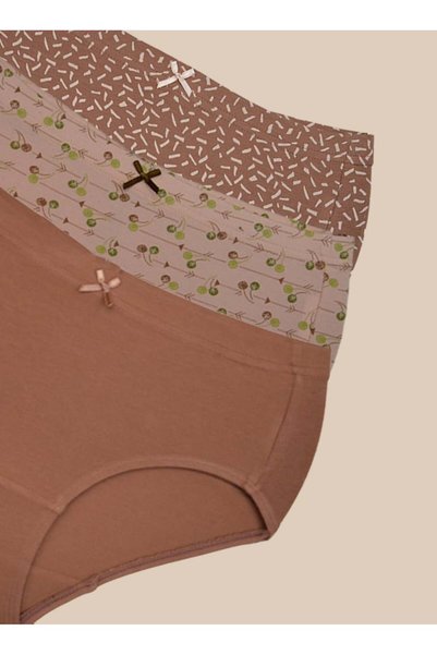 ParisBeauty Three Packs of Stretchy Cotton Comfortable Hipster Panties - XXL