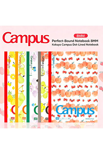 Choice 1 pcs random KOKUYO Campus A5 Notebook, 8mm Dot-Lined Ruled, 40 Pages,...