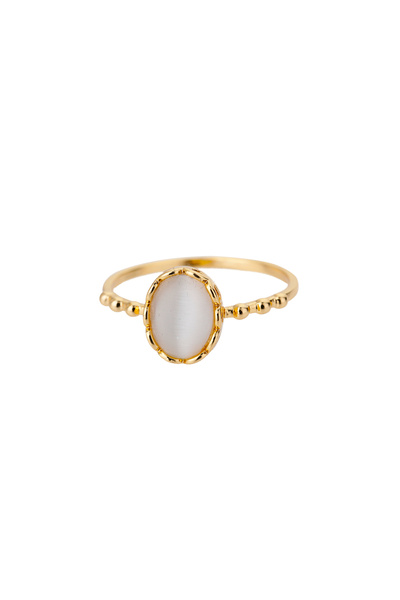 Choice 3 Stainless Steel Opal Rings for Women Aesthetic Water Drop Gold Color...