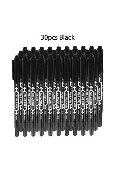 Choice Black-30pcs 10 PCS Permanent Markers Pens Manga Waterproof Double Side...