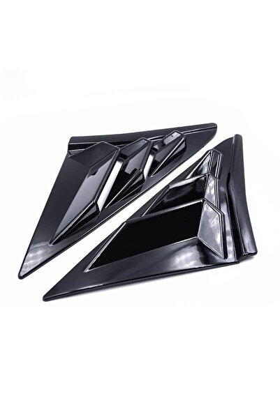 Choice Glossy Black For Honda Rear Side Window Louvers Shutter ABS Air Vent S...