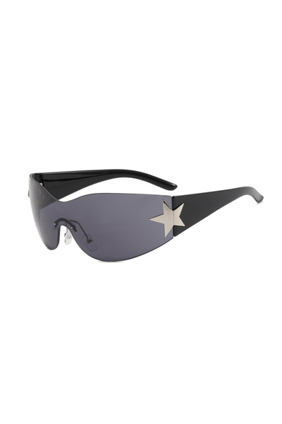 Choice GRAY New Women's Rimless Star Decoration Integrated Y2K Hot Girl Style...