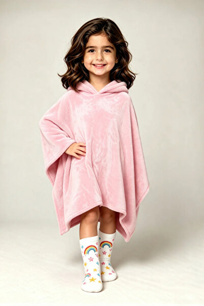 Nuvy Giyilebilir Hoodie Battaniye Çocuk Boy 5-11 Yaş