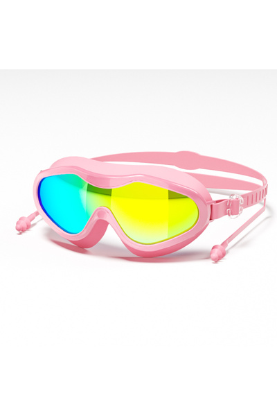 choice2 Pink electroplating Swimming Goggles with Large Frame, High-definitio...