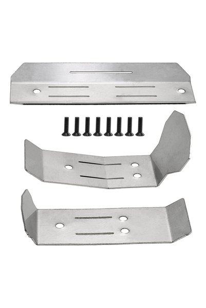Choice 1set Mini Maxx Heavy Duty Stainless Steel Skid Plates Full Front And R...