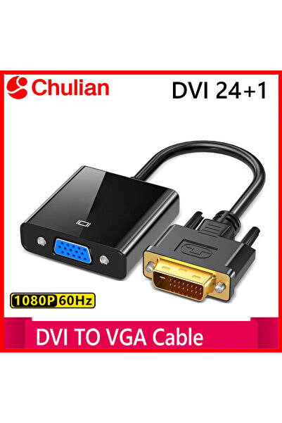 Choice DVI TO VGA Cable Full HD 1080P DVI to VGA Adapter DVI-D Male to VGA Fe...