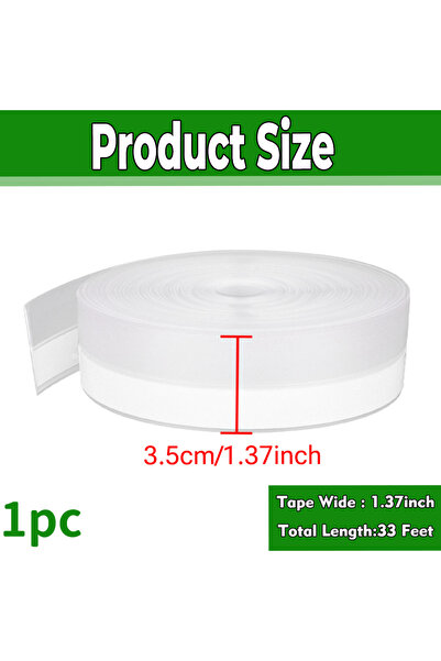 Choice7 clear 35mmx10m Silicone Weather Stripping Seal Door Tape , Weatherpro...