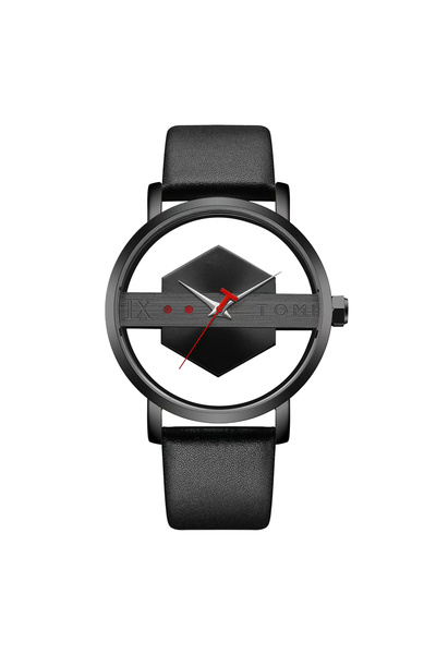 Choice Black TOMI Fashionable and Minimalist Men's Leather Watch Strap Person...