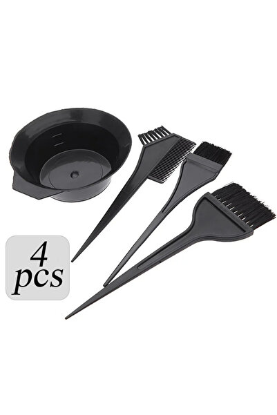 Choice 4pcs Black Set 2/4/6pcs Professional Hair Dyeing Kit Color Mixed Bowl ...